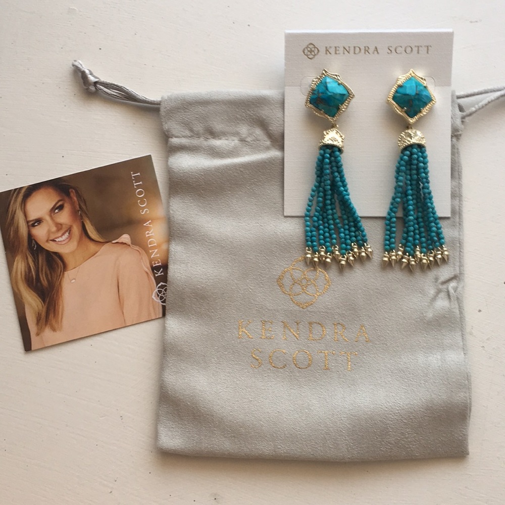 Kendra Scott turquoise misha earrings